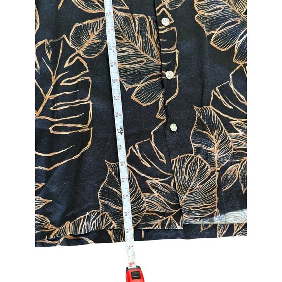 Tori Richard Honolulu Tropical Leaf Print Men's Button Down Shirt Size Medium d1 - Picture 7 of 7